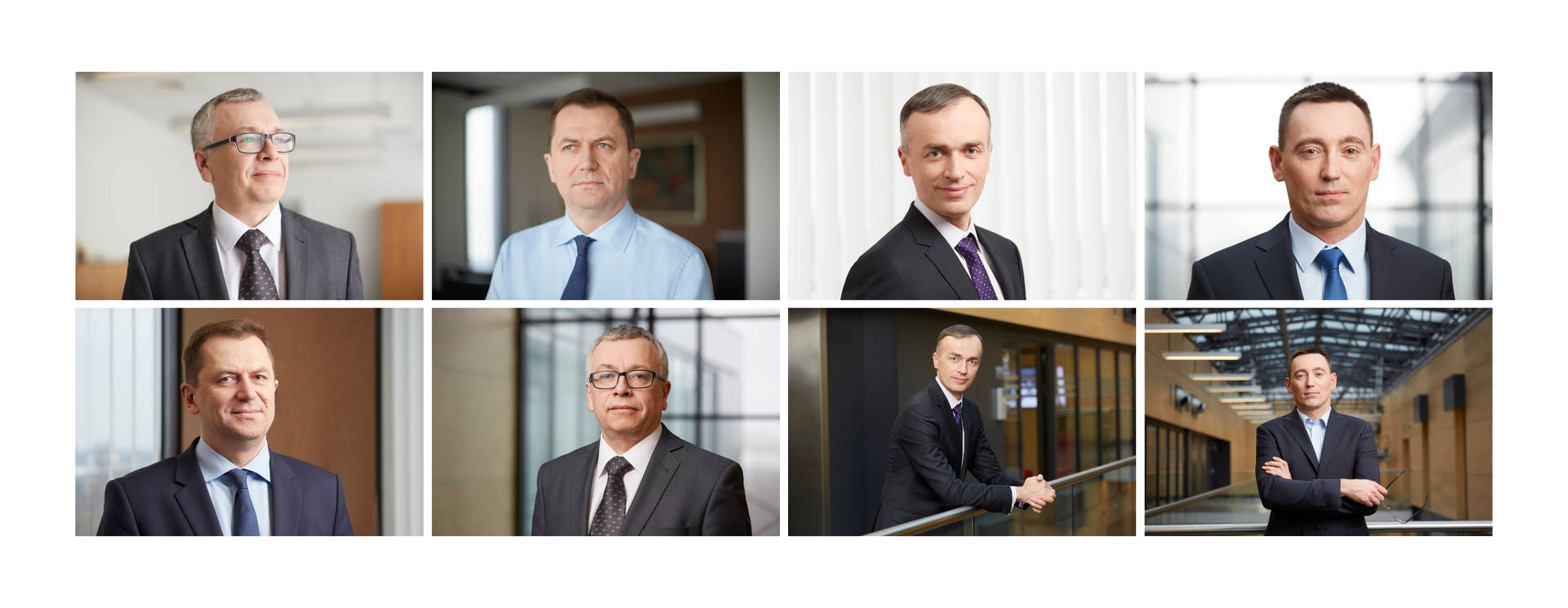 Portraits of the executive team